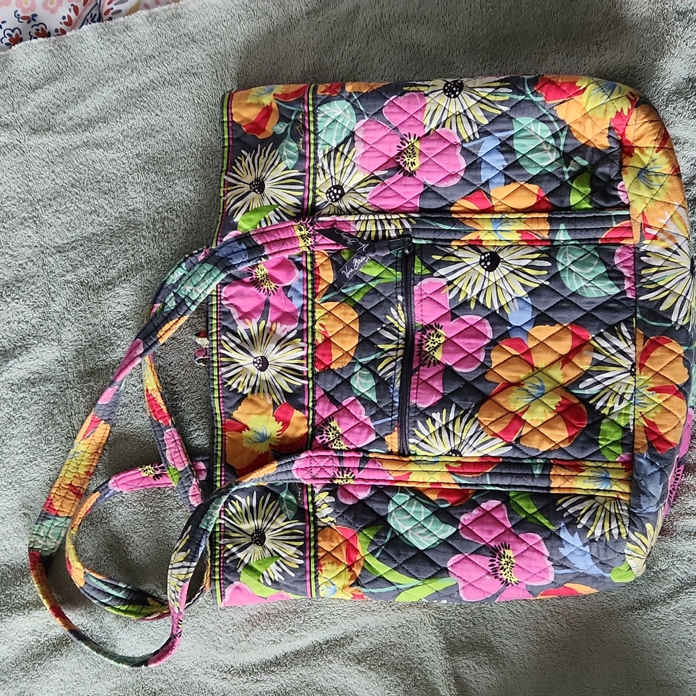 Floral vera bradley tote